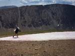 Roger on a Kelso Mountain Snow Field