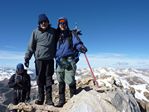 Roger J. Wendell and John Collard on Point 13660 in the Sawatch Range by Joe Aldridge - 10-22-2011