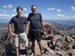 Maroon Bells, Steve Cummings and Roger J. Wendell on Maroon Peak - August 23, 2008