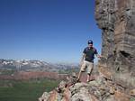 Maroon Bells, Steve Cummings going up Maroon Peak - August 23, 2008