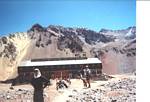 Steve and Tom at the Refugio, 14,400 feet