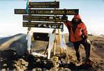 Roger on Kilimanjaro