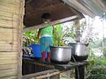 Child and the Pots - Amazonia, Ecuador, January 2006