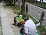 Artist along Japan's Philosopher's Walk