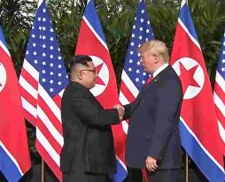 President Donald J. Trump and Kim Jong Un in Singapore - 06-11-2018