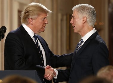 President Trump and Neil Gorsuch - 2017