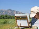 Boulder Flatirons Painter July 2005