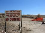 No Dumping at this time at Boulder's Valmont Butte - 03-28-2006