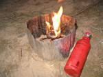 Starting the Stove in Grand Canyon - April 2006