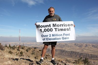 Roger J. Wendell on top of Mount Morrison for the one thousandth time - 11-08-2021