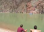 Bobby, Doug and a Rafter near Granite Rapids, Grand Canyon - April, 2006