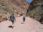 Doug and Bobby Bloom Hiking in Monument Creek, Grand Canyon - April, 2006