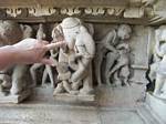 Chandelas erotic stone carvings at Khajuraho, India by Roger J. Wendell - December 04, 2008