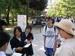 Japanese Students Loved Practing Their English With Us! - May, 2004