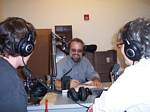 Sam Fuqua with Daniel Costello and Joanne Cole at KGNU's Denver Open House on 08-29-2006