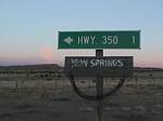 Iron Springs Sign