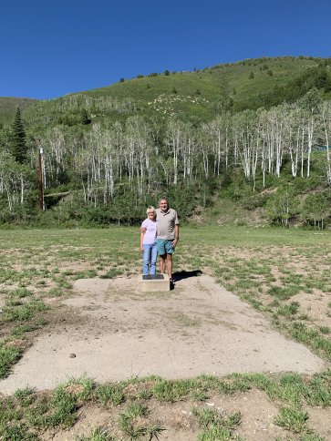 Roge J. Wendell and Donna Williams at the Rulison, Colorado Nuclear Bomb Fracking site - 06-11-2020