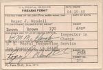 Postal Firearms Permit of Roger J. Wendell - 04-19-1980