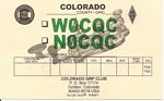 Colorado QRP Club's QSl card W0CQC and N0CQC - 2011