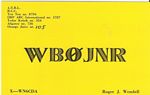 WB0JNR's Mid 1970s QSL Card