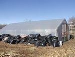 Goat leaf composting on Cherryvale Road, Boulder, Colorado by Barbara Jane Miller - 2009