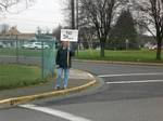 Sludge Protest in Front of the White River School District, Washington State - 12-11-2007