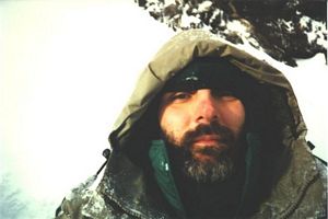 Self-portrait of Roger and the Rain Gear He Wears to Dig Snow Caves, RMNP - 02-18-1996