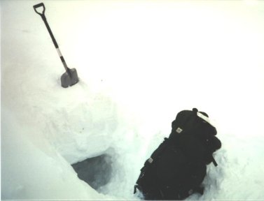 Snow Cave Entrance