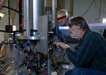 Physicists Steve Jefferts and Tom Heavner at the National Institutes of Standars and Technology - 2014