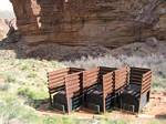 Three Toilets at Monument Creek, Grand Canyon - April, 2006