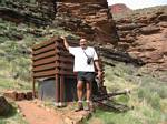 Roger at the Monument Creek Toilets, Grand Canyon - April, 2006