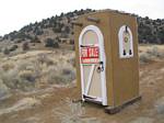 Santa Fe Style Outhouse for sale, $250, near Virginia City, Nevada - 12-16-2006