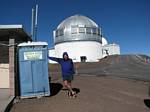 Roger J. Wendell at Construction Toilet at a Mauna Kea Observatory - 02-13-2007