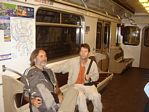 Roger Wendell and Mike Miller on the Moscow, Russia Subway - 09-05-2011