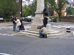 Brazil's Fantastico Globo film crew at Abbey Road - 10-17-2006