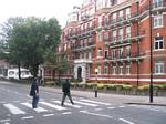 Tami and Roger Wendell crossing Abbey Road - 10-17-2006