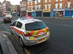 Police car at the London Borough of Hammersmith, United Kingdom - 12-07-2008