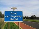 United Kingdom Dual Carriageway Sign - October 2006