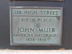 John Muir's Birthplace at Dunbar, Scotland - October, 2006