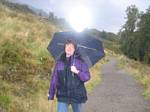 Tami Hiking in Scotland - October 2006