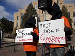 Boulder Courthouse Guantanamo Protest - 01-11-2008