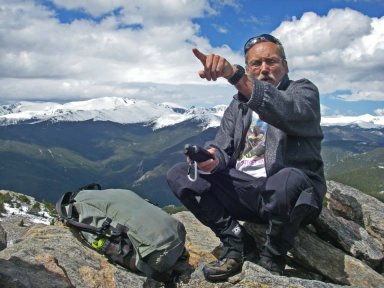 Roger J. Wendell on top Squaw Mountain, Colorado - 05-26-2014