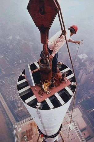 Antenna on the World Trade Center by Peter B. Kaplan - 1979