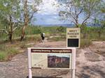 Tami and the Ranger Meeting Place at Kakadu National Park - November, 2005