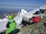 Amy Hastings and Jeff Bowman on Mt. Baker, Washington State - 06-29-2008