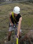 Roger Wendell testing his rappel on North Table Mountain - 05-09-2008