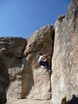 Scott bouldering in Daniels Park, Colorado - Spring 2008