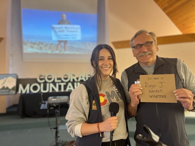 Ashley Hanlon presenting Roger J. Wendell with the naming of a room in his honor - 05-07-2025