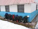 Our Packs at Chimbarazo Hut - Ecuador, January 2006