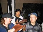 Tracey and Bryan Dining in Ecuador - Christmastime 2005/2006